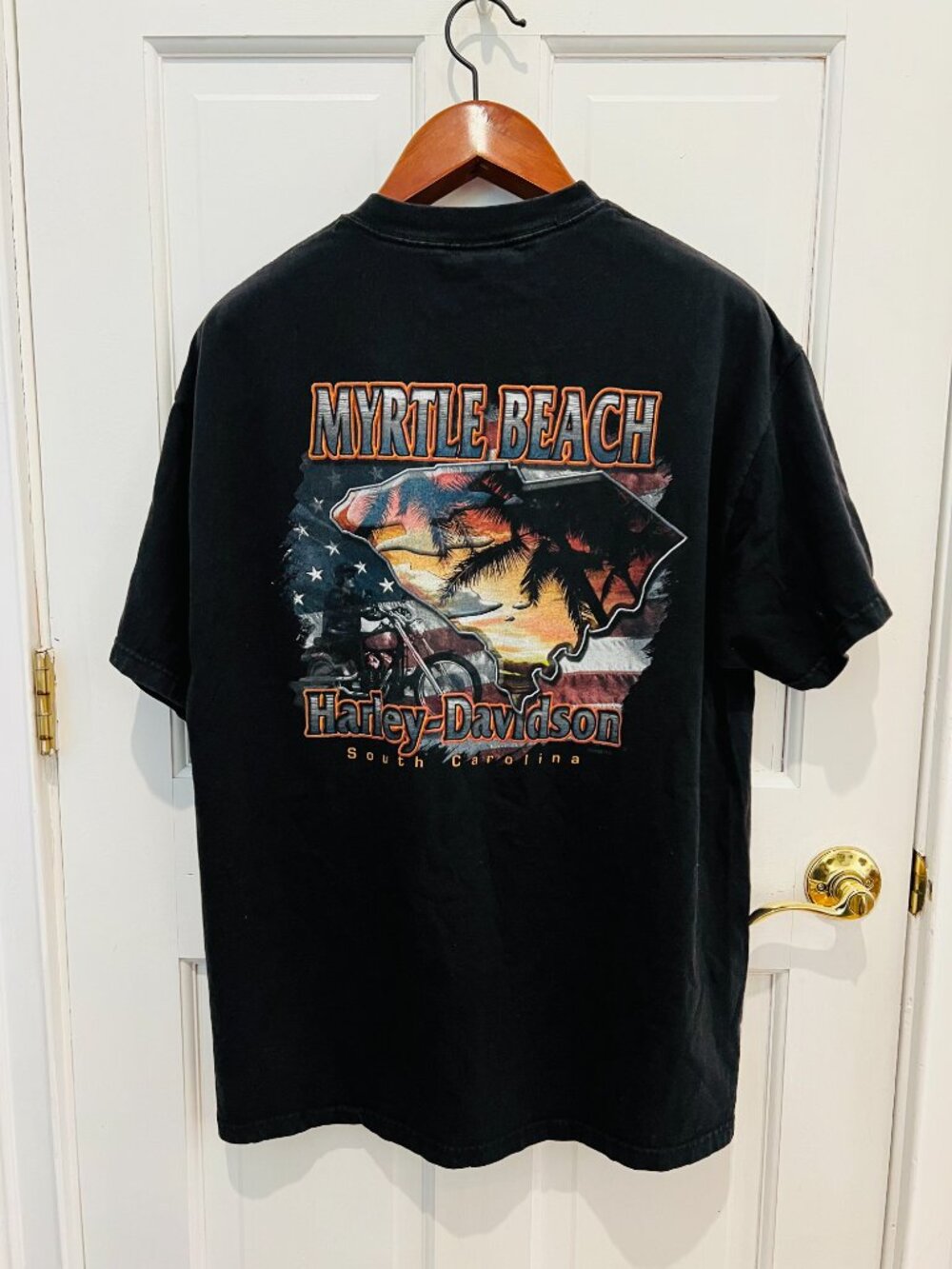 2007 Vintage Harley Davidson Men's Black T-shirt - Picture 7 of 16